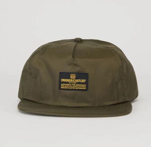 Crooks & Castles Headlines SB Mens Hat Olive | Sneakers Plus