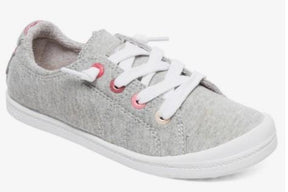 Roxy Girls Bayshore III Slip On Shoes Grey-Heather | Sneakers Plus