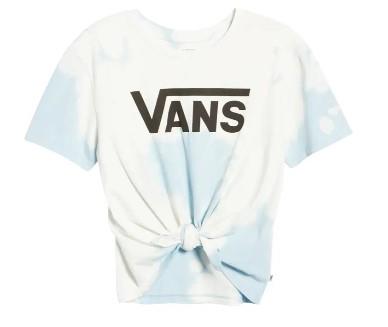 Vans Womens Hypno Script BF Knotted Tee - Sneakers Plus