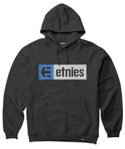 Etnies Men's New Box Hoodie Black-Blue | Sneakers Plus
