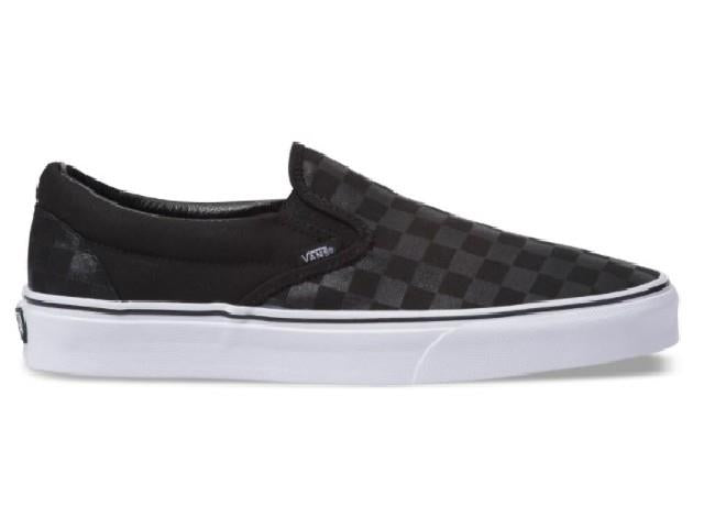 Kids slip on sale on vans black