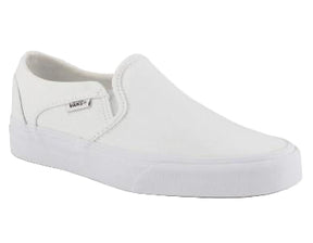 Vans Womens Asher Slip On Shoes True White | Sneakers Plus