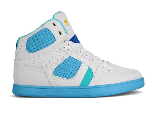 Osiris NYC83 Hi Top Skate Shoes Sneakers Plus 5.5 Covid 19 White Blue