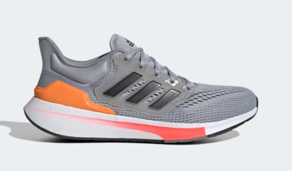 Adidas Mens Running Shoe EQ21 Run Halo Silver-Carbon-Grey | Sneakers Plus