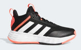 Adidas Girls Basketball Shoe OwnTheGame Black-White-Turbo | Sneakers Plus