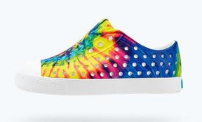Native Jefferson Print Child Kids Sandal Shoe Neon TieDye | Sneakers Plus