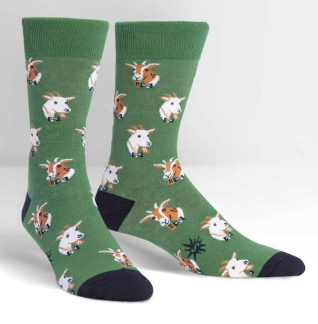 Sock It To Me  - Mens Crew Sock Dapper Goats | Sneakers Plus