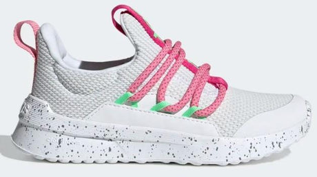 Adidas Lite Racer Adapt 5.0 - Kids Running Shoe White-Grey-Pink | Sneakers Plus