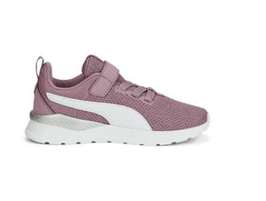 Puma Anzarun Lite AC PS - Girls Preschool Running Shoe - Velcro - Grape-Silver
