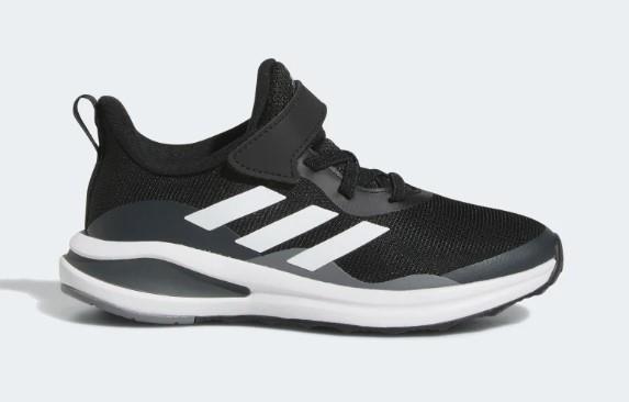 Adidas FortaRun EL - Kids Running Shoe - Black-White-Grey