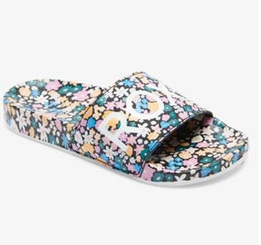 Roxy Slippy Printed - Girls Slide Sandal